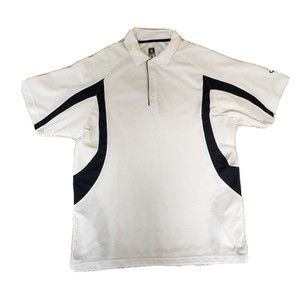 Champion Men's XL Shirt Double Dry White Golf Polo Short Sleeve Button Down